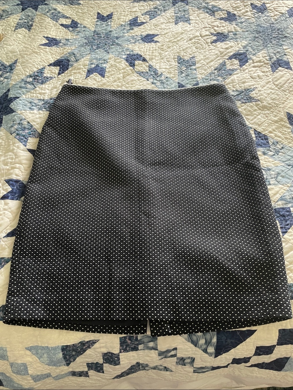 Women's Black Polka Dot Pencil Skirt
